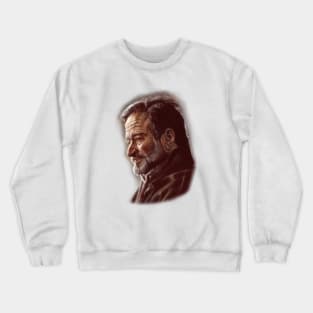 Robin Williams portrait Crewneck Sweatshirt